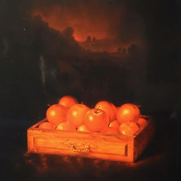 Cajón con manzanas, de José Luis Acera Díaz