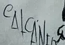 «Calcáneo» escrito a mano en la hoja I de los estudios de anatomía