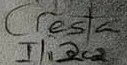 «Cresta ilíaca» escrito a mano en la hoja IV de los estudios de anatomía