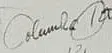 «Columna dorsal» escrito a mano en la hoja II de los estudios de anatomía