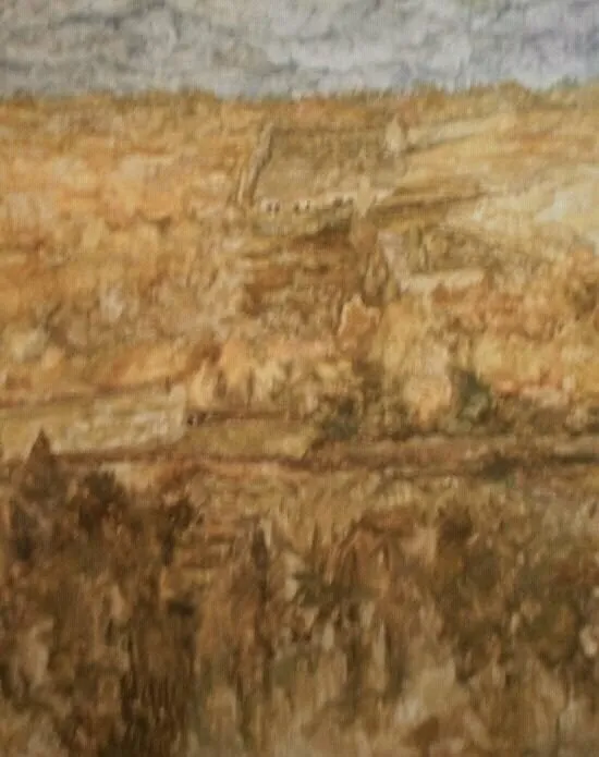 Ladera en otoño, proceso 2