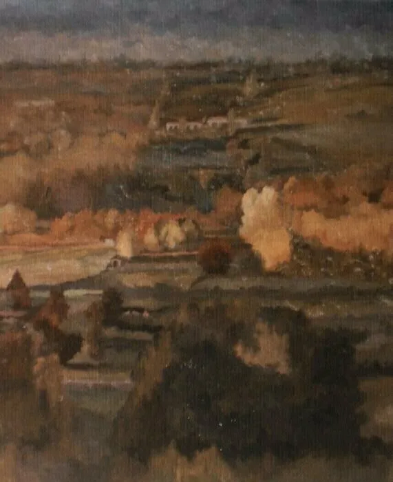 Ladera en otoño, proceso 3