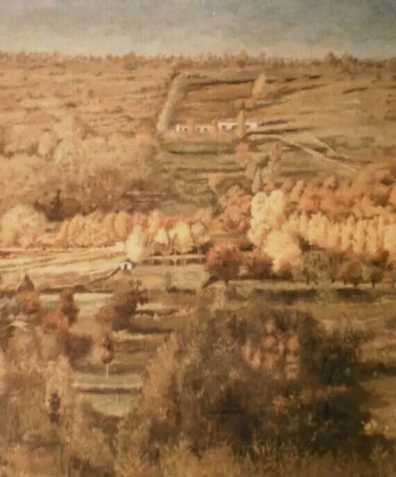 Ladera en otoño, proceso 4