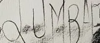«Lumbar» escrito a mano en la hoja III de los estudios de anatomía